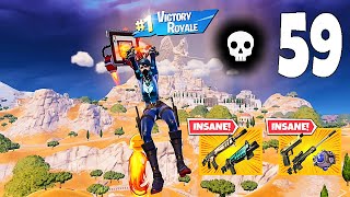 59 Elimination Solo Vs Squads "Zero Build" Gameplay Wins (Fortnite chapter 5)