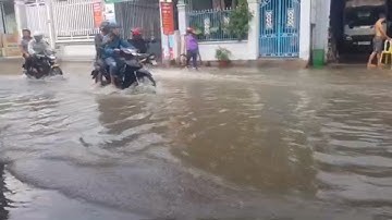 Nước Ngập Tại Đường Lê Văn Lương Phước Kiển Nhà Bè TPHCM