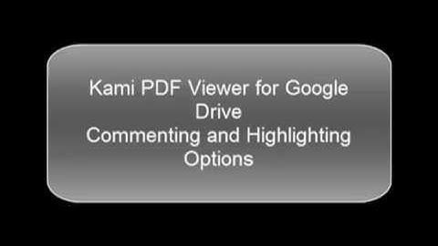 Kami PDF Viewer Commenting and Highlighting Options