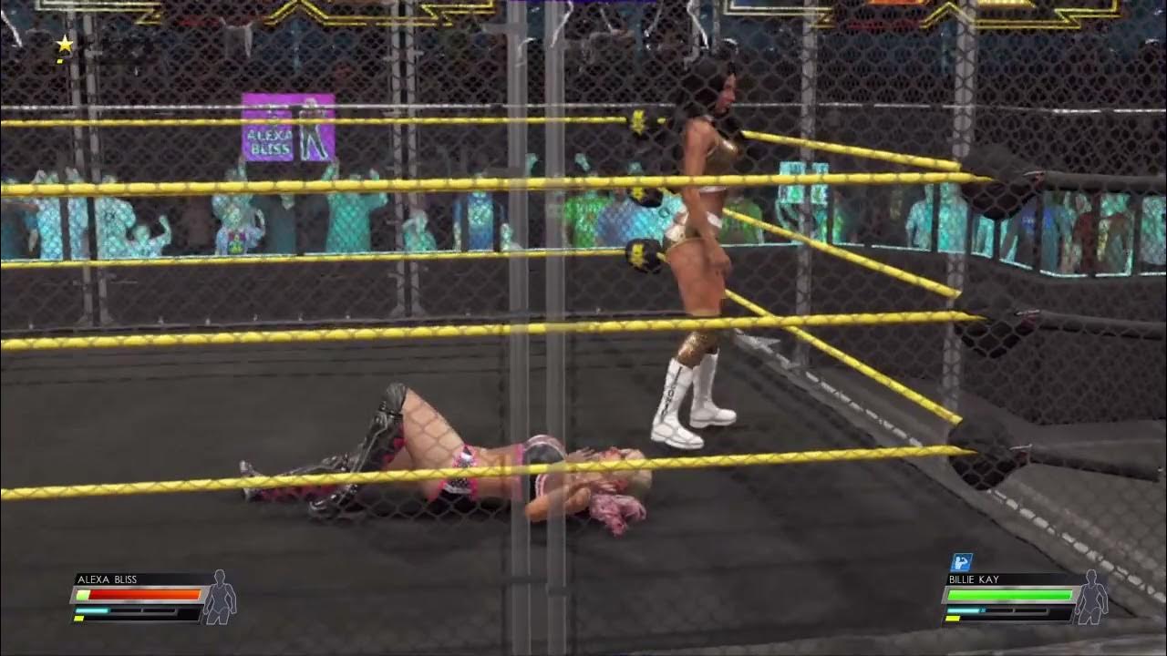 ALEXA BLISS VS BILLIE KAY (CAGE) YouTube