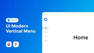 C# WPF - UI Design || Menu Vertical (Demo)