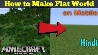 How to Make Flat World in Minecraft Pocket Edition in Hindi screenshot 3