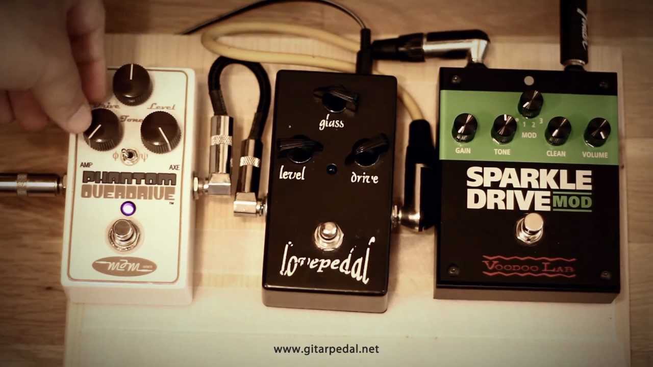 A Battle of Tubescreamers: Voodoo Lab Sparkle Drive MOD vs. MJM Phantom & Lovepedal Eternity