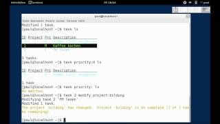 Taskwarrior - Projekte