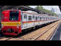 元東京メトロ6000系6117F 日立3レベルIGBT ボゴール線 ボゴール行き デュレン カリバタ駅到着 発車 元東京メトロ6000系6117F 日立3レベルIGBT ボゴール線 ボゴール行き デュレン カリバタ駅到着 発車