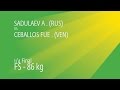 1/4 FS - 86 kg: A. SADULAEV (RUS) df. P. CEBALLOS FUE (VEN), 5-0