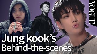 뮤지션 정국의 커버 촬영 현장 비하인드 공개!🎸 Behind the scenes with Jung Kook | VOGUE MEETS