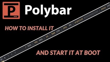 Polybar | Linux Install | One Of The Best Bars For Any Linux Distro !