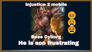 Advent of Chaos solo raid boss Cyborg | injustice 2 mobile | fight with batman ninja team