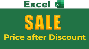 Sale Price (Price after Discount) formula in Excel