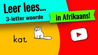 Leer lees - lees eerste woorde in Afrikaans!