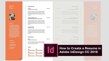 How To create a Personal Resume In Adobe InDesign.