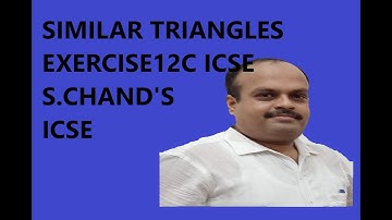 similar triangles exercise 12 c class 10 icse