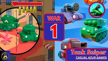 Tank Sniper: 3D Shooting Games - Gameplay Walkthrough #war1 (iOS,Android Gameplay)