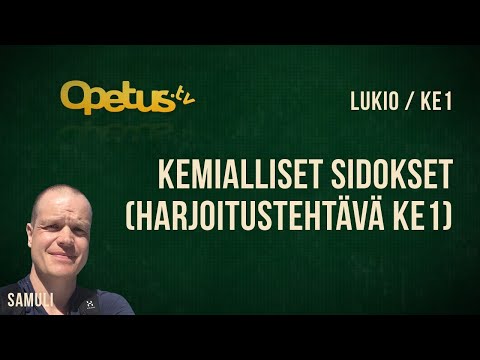 Video: Mitä seuraavista kemiallisista sidoksista kossel ja sanoitukset kuvailivat?