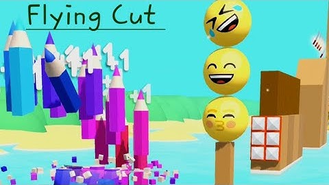 Flying Cut Very satisfying and relaxing ASMR slicing game 44