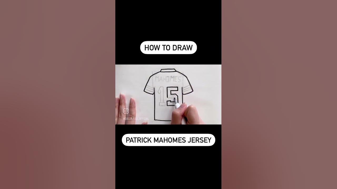 How to draw Patrick Mahomes Jersey kansascitychiefs chiefs 