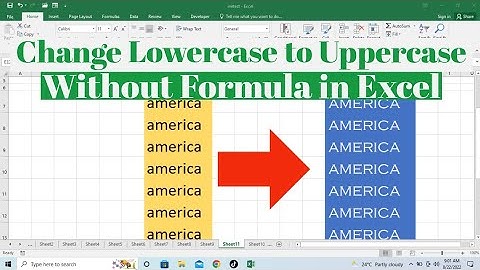 How To Change Lowercase To All Uppercase in MS Excel Without Formula | Change Case  in Excel