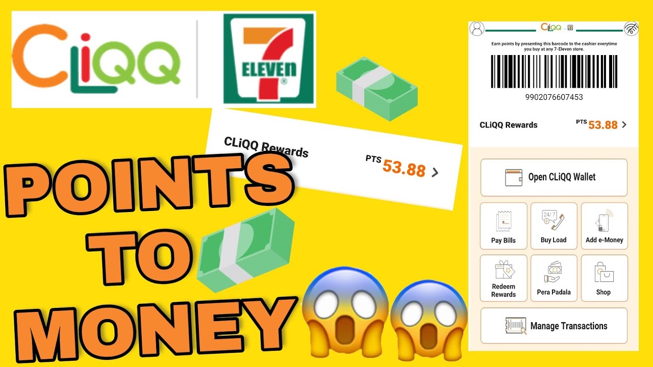 7-11 card  Update  HOW TO USE THE CLIQQ APP BY 7-ELEVEN, EARN MONEY