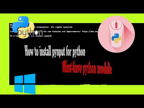 How to install Pynput on Windows 10/11 for python 3.10 (Working 2022)