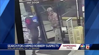 Alamance County deputies searching for Dollar General armed robbers