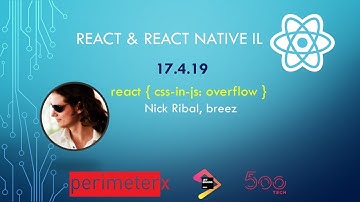 Nick Ribal  - react { css-in-js: overflow } | React-IL Meetup 17.4.19