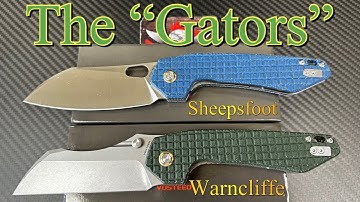 Vosteed Gators  Sheepsfoot or Warncliffe !  Badass Pocket swords !!