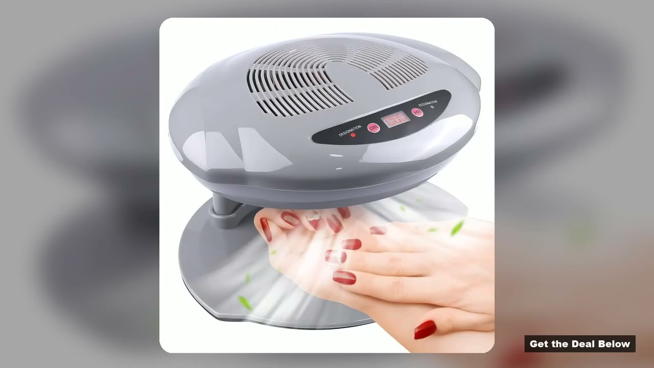Unboxing LULAA Nail Fan Dryer 400W Intelligent Automatic Sensor Nail Polish Dryer Nail Drying Fan