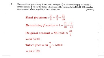 KCSE math paper 1 #2010 questions and answers #highschool #improveyourgrades #calculations
