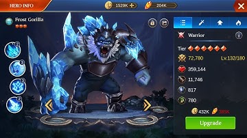 Trials Of Heroes | Completed One Round World Tree Event | Fusing 5 Star To 8 Star Frost Gorilla