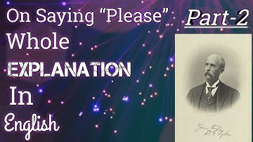 On Saying “Please” whole explanation in English Part-2 by Mrs.Seema Patil