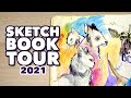 the sketchbook that took me over a year to fill // 2021 TOUR