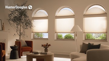 Duette® Honeycomb Shades for Specialty-Shaped Windows with PowerView® Automation