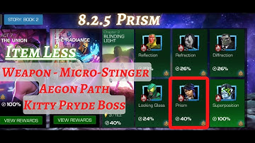 MCOC | 8.2.5 | Weapon - Micro-Stinger | Kitty Pryde Boss Fight | Prism | Itemless | ACT  8.2|