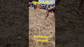 wrestler in action  at badshahpur Dangal
