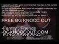 BG Knocc Out- Family Statement