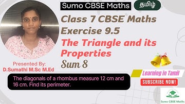 CBSE Class 7 Maths | The Triangle and its Properties | Exercise 9.5 Sum 8 | Sumo CBSE Maths