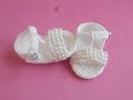 (Crochet-Crosia) How to Make crochet Baby Beaded flip flop sandals