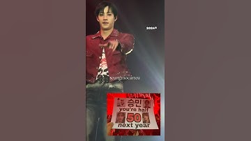 Finally Seungmin’s half 50 joke to Bang Chan now applies to him 😂#skz #straykids #bangchan #seungmin