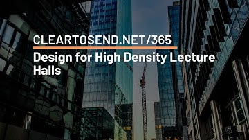 CTS 365: Design for High Density Lecture Halls