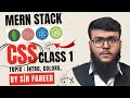Web and App Development in MERN Stack | CSS Class 01 Intro, Colors | By Sir Muhammad Fareed