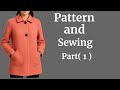 ✂️ Pattern Making & Cutting a Peach Women’s Coat | Step-by-Step Tutorial for Beginners✅️part ( 1 )