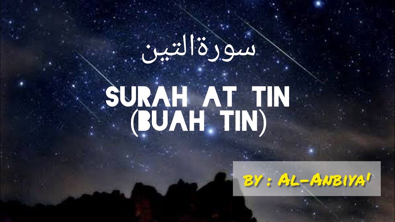 Terjemahan Surah At Tin / Bacaan Surat At Tin Lengkap dengan Terjemahan