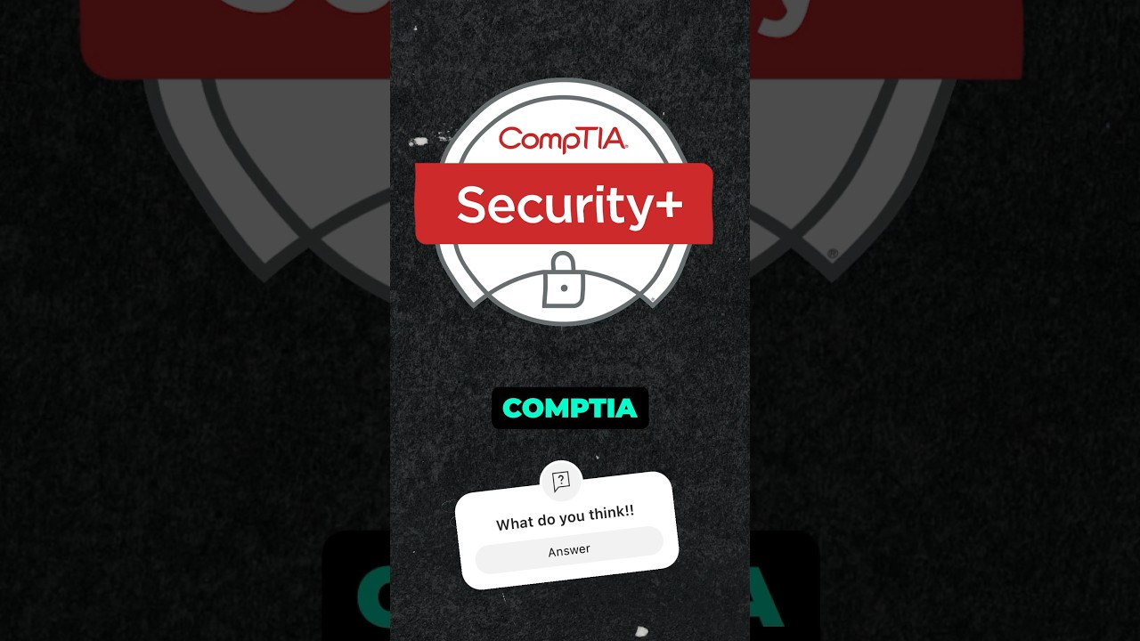 What is the number one certification you need to get into Cybersecurity!! #cybersecurity ersecurity