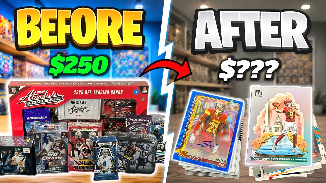 Unboxing $250 in Sealed Football Packs!...