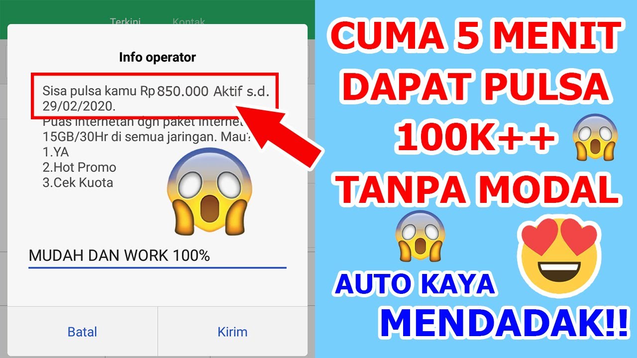 VIRAL, Cara Sedot Pulsa Semua Operator. 