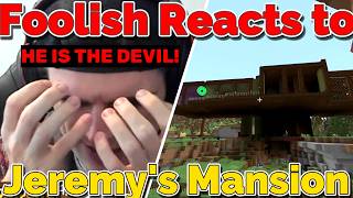 Foolish Reacts to Jeremy Building a Mansion infront of his Dragon on QSMP 2 Minecraft