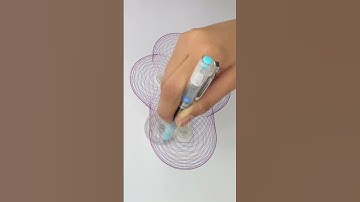 The Journey of Lines to a Mesmerizing Design. #art #asmr #spirograph #shorts #2024 #usa #subscribe