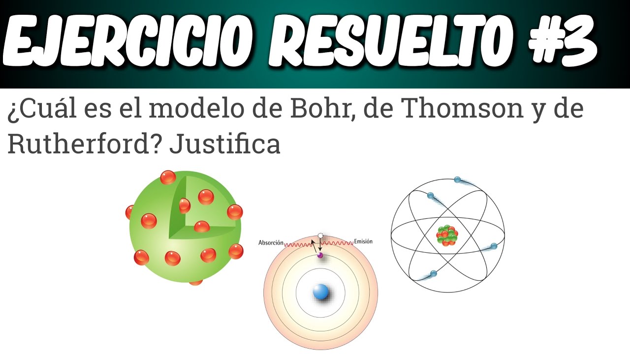 Cuál de los tres representa el modelo atómico de Bohr, el de Rutherford y  el de Thomson? Justifica - YouTube