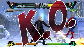 Ultimate Marvel vs Capcom 3 (PS3) -- Non-Ranked Matches 214 - Beating up Derpy Chars (Rage Quit End)